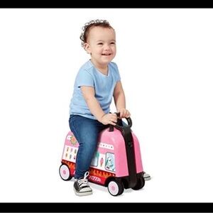 Pink Ride-On ice cream truck